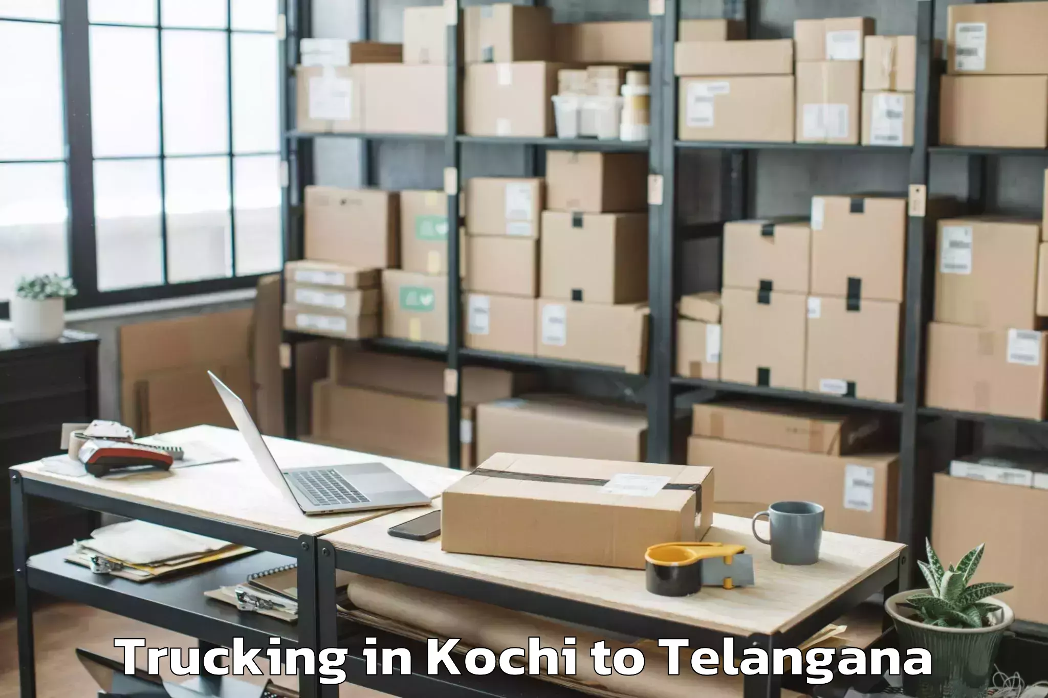 Book Kochi to Chevella Trucking Online